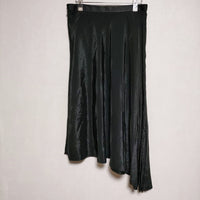 AP STUDIO ナイロンポリエステル アシンメトリー Drape スカート ブラック レディース エーピーストゥディオ【中古】3-0925S∞