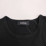 ZUCCa AU63JH126 袖レース Tシャツワンピ サイズM ワンピース ブラック レディース ズッカ【中古】4-0609S♪