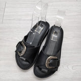 THE SHINZONE/CAMINANDO シングルストラップサンダル サイズ36 サンダル ブラック レディース シンゾーン/カミナンド【中古】4-0711S◎