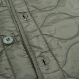 Rothco LINER/FIELD JACKET キルティングライナーコート X-SMALL ミリタリー ノーカラー コート カーキ レディース ロスコ【中古】3-1223T♪