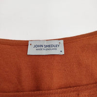 JOHN SMEDLEY (株)リーミルズエージェンシー コットン サイズM ニット オレンジ レディース ジョンスメドレー【中古】4-0221M♪