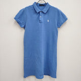 POLO RALPH LAUREN ポロシャツワンピース サイズM 半袖 ワンピース ライトブルー レディース ポロ・ラルフローレン【中古】4-0714S♪