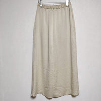 ROKU 6 BEAUTY&YOUTH SATIN SKIRT 定価14300円　サテン ロングスカート ベージュ レディース ロクビューティアンドユース【中古】4-0511M∞