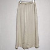 ROKU 6 BEAUTY&YOUTH SATIN SKIRT 定価14300円　サテン ロングスカート ベージュ レディース ロクビューティアンドユース【中古】4-0511M∞