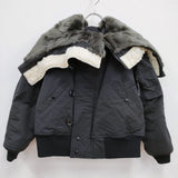 CIOTA 新品 スビンコットンナイロンツイル N-2B BZLM-103L 定価83600円 ミリタリージャケット ブラック レディース シオタ【中古】3-1118A♪