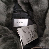 CIOTA 新品 スビンコットンナイロンツイル N-2B BZLM-103L 定価83600円 ミリタリージャケット ブラック レディース シオタ【中古】3-1118A♪