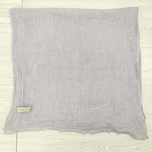 Bisque by nest Robe リネン マフラー ストール ラベンダー レディース ビスク バイ ネストローブ【中古】4-0613M◎