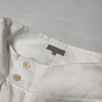 MARGARET HOWELL 578-2141001 LINEN COTTON TWILL ショートパンツ ハーフパンツ ショーツ 2022 オフホワイト レディース マーガレットハウエル【中古】4-0708S∞