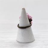 Kanami bijoux 新品 ピンククマのリング 定価8000円 アクセサリー リング・指輪 ピンク レディース カナミビジュー【中古】4-0305G◎
