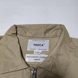 YAECA 12402 ZIP SHIRT  定価35200円 ジップシャツ ブルゾン XS KUSAKI KHAKI ジャケット ベージュ レディース ヤエカ【中古】4-0418M∞