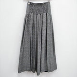 RhodolirioN 新品 Long Gathered Skirt 定価26400円 サイズ0 ロングスカート 22AW ブラック ホワイト レディース ロドリリオン【中古】3-1031T♪#