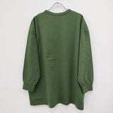 heavenly ロングスリーブ ワイドTシャツ 製品染め コットン 長袖Ｔシャツ カットソー ロンＴ グリーン レディース ヘブンリー【中古】4-0409M◎