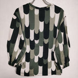 marimekko PIENI RITARI CO JERSEY 長袖Ｔシャツ カットソー ロンＴ カーキ レディース マリメッコ【中古】4-0204M∞