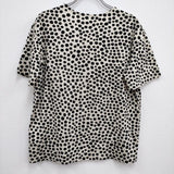 marimekko ドット サイズXS 半袖Ｔシャツ カットソー ベージュ ブラック レディース マリメッコ【中古】4-0614S♪