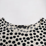 marimekko ドット サイズXS 半袖Ｔシャツ カットソー ベージュ ブラック レディース マリメッコ【中古】4-0614S♪