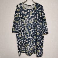 marimekko MUSTIKKAMAA ムスティッカマア S チュニック ワンピース ネイビー レディース マリメッコ【中古】4-0207M∞