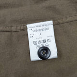 MHL. 23SS 595-3253501 COMPACT COTTON POPLIN コットンポプリン シャツ 定価24200円 サイズ1 長袖シャツ カーキ レディース エムエイチエル【中古】4-0216M◎