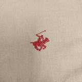 BEVERLY HILLS POLO CLUB 2270-3060 サイズL ワンポイント 刺繍 半袖シャツ ベージュ レディース ビバリーヒルズポロクラブ【中古】4-0614S♪