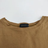 TSUKI.S FDCS1-3 度詰め天竺ハーフスリーブTシャツ 半袖Ｔシャツ カットソー ブラウン レディース ツキドットエス【中古】4-0704S♪