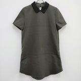 THE RERACS 15SS-REOP-017L 襟付きワンピース サイズ38 ワンピース カーキ レディース ザリラクス【中古】4-0704S♪