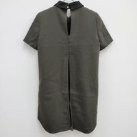 THE RERACS 15SS-REOP-017L 襟付きワンピース サイズ38 ワンピース カーキ レディース ザリラクス【中古】4-0704S♪