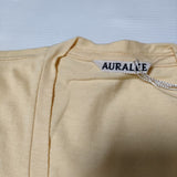 AURALEE 新品 A00V06ST Vネック サイズ1 半袖Ｔシャツ カットソー イエロー レディース オーラリー【中古】4-0605S∞#