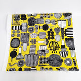 marimekko 未使用 Puutarhurin Parhaat 380×140 コットンファブリック 生地 イエロー レディース マリメッコ【中古】3-1108G◎