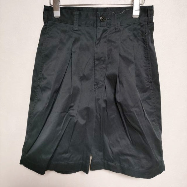 LENO 2TUCK SHORT TROUSERS 定価20000円 ショートパンツ ハーフパンツ ショーツ ブラック レディース リノ【中古】4-0608S∞