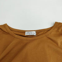 Sally Scott 新品 定価15400円 サイズM ノースリーブ リボンギャザー Ｔシャツ カットソー ブラウン レディース サリースコット【中古】4-0704S♪