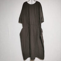 ARTS&SCIENCE square bottom dress ヘンプ100％ 0232 L5023 スクエアボトム ワンピース 23SS ブラウン レディース アーツ&サイエンス【中古】4-0519S∞