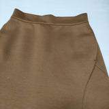 Mame Kurogouchi Double Face Jersey Flared Skirt  ロングスカート 21SS ブラウン レディース マメクロゴウチ【中古】4-0222M∞