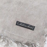 Faliero Sarti フリンジ マフラー ひざ掛け ストール グレージュ レディース ファリエロサルティ【中古】3-1111T◎