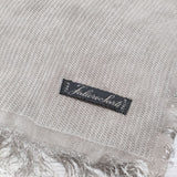 Faliero Sarti フリンジ マフラー ひざ掛け ストール グレージュ レディース ファリエロサルティ【中古】3-1111T◎