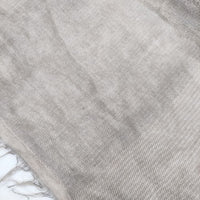 Faliero Sarti フリンジ マフラー ひざ掛け ストール グレージュ レディース ファリエロサルティ【中古】3-1111T◎