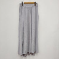 COCUCA バックサテンマキシスカート 定価31900円 アバハウス ライトグレー系 レディース コキュカ【中古】4-0313M☆
