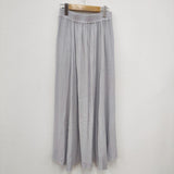 COCUCA バックサテンマキシスカート 定価31900円 アバハウス ライトグレー系 レディース コキュカ【中古】4-0313M☆