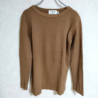 Traditional Weatherwear BASIC RIB CREW NECK サイズS カットソー ブラウン レディース トラディショナルウェザーウェア【中古】3-1229M△