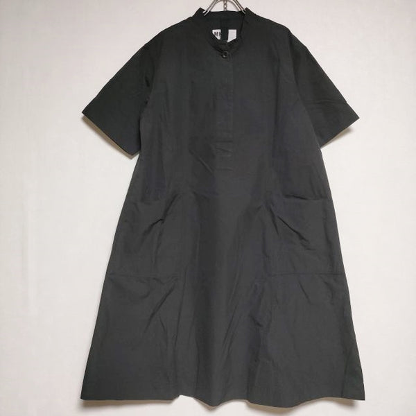 MHL. LIGHTWEIGHT COTTON NYLON 595-3157550 定価34100円 半袖 ワンピース 23SS ブラック レディース エムエイチエル【中古】4-0519S∞