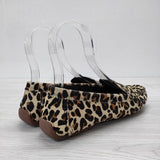 Clarks C MOCC LEOPARD ドライビングシューズ ヒョウ柄 サイズEU40 フラットシューズ ローファー ベージュ メンズ クラークス【中古】3-1212G◎