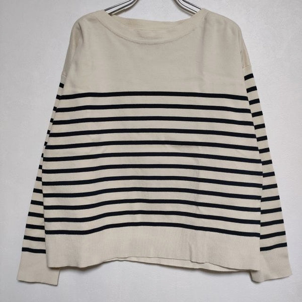 SUNSPEL 571-1163004 WOMEN’S BRETON JUMPER ボーダー ボートネック ニット ベージュ ネイビー レディース サンスペル【中古】4-0321M∞