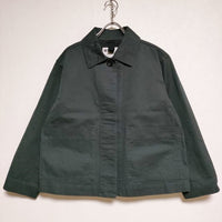 MHL. 595-3125504 23SS WORKWEAR COTTON LINEN 定価33000円 ジャケット 23SS ネイビー レディース エムエイチエル【中古】3-1129M∞