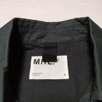 MHL. 595-3125504 23SS WORKWEAR COTTON LINEN 定価33000円 ジャケット 23SS ネイビー レディース エムエイチエル【中古】3-1129M∞