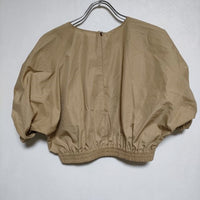 BEAUTY&YOUTH UNITED ARROWS ショートギャザープルオーバー ブラウス シャツ ベージュ レディース ビューティアンドユース【中古】4-0611S∞