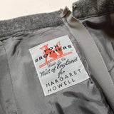 MARGARET HOWELL/FOX BROTHERS 578-232212 ウール サイズ2 フレア スカート グレー レディース マーガレットハウエル/フォックスブラザーズ【中古】3-1201T△