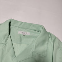 B:MING by BEAMS 新品 オープンカラー 開襟 半袖シャツ エメラルドグリーン メンズ ビーミングバイビームス【中古】4-0601S∞