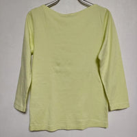 IENA/AURALEE 別注ボートネック A9SB01IE 長袖Ｔシャツ カットソー ロンＴ イエロー レディース イエナ/オーラリー【中古】4-0407M∞