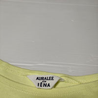 IENA/AURALEE 別注ボートネック A9SB01IE  長袖Ｔシャツ カットソー ロンＴ イエロー レディース イエナ/オーラリー【中古】4-0407M∞