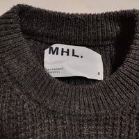MHL. 595-8263507 ワッフル サイズ2 ウール ニット 2018 ブラウン レディース エムエイチエル【中古】3-1218T△