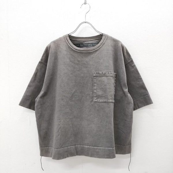 KAPITAL K.P.A.M ARMY ビッグTシャツ k1704sc164 加工 サイズ1 Ｔシャツ カットソー チャコールグレー レディース キャピタル【中古】4-0612S☆