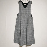 Kate Sheridan ケイトシェリダン 新品 POTTERY DRESS グレンチェック ノースリーブ ワンピース ブラック ホワイト レディース【中古】3-1224M∞